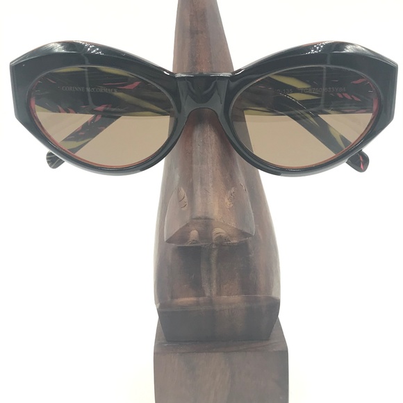 CORINNE MCCORMACK GINA OVAL SUNGLASSES PINK GREEN - Picture 1 of 8